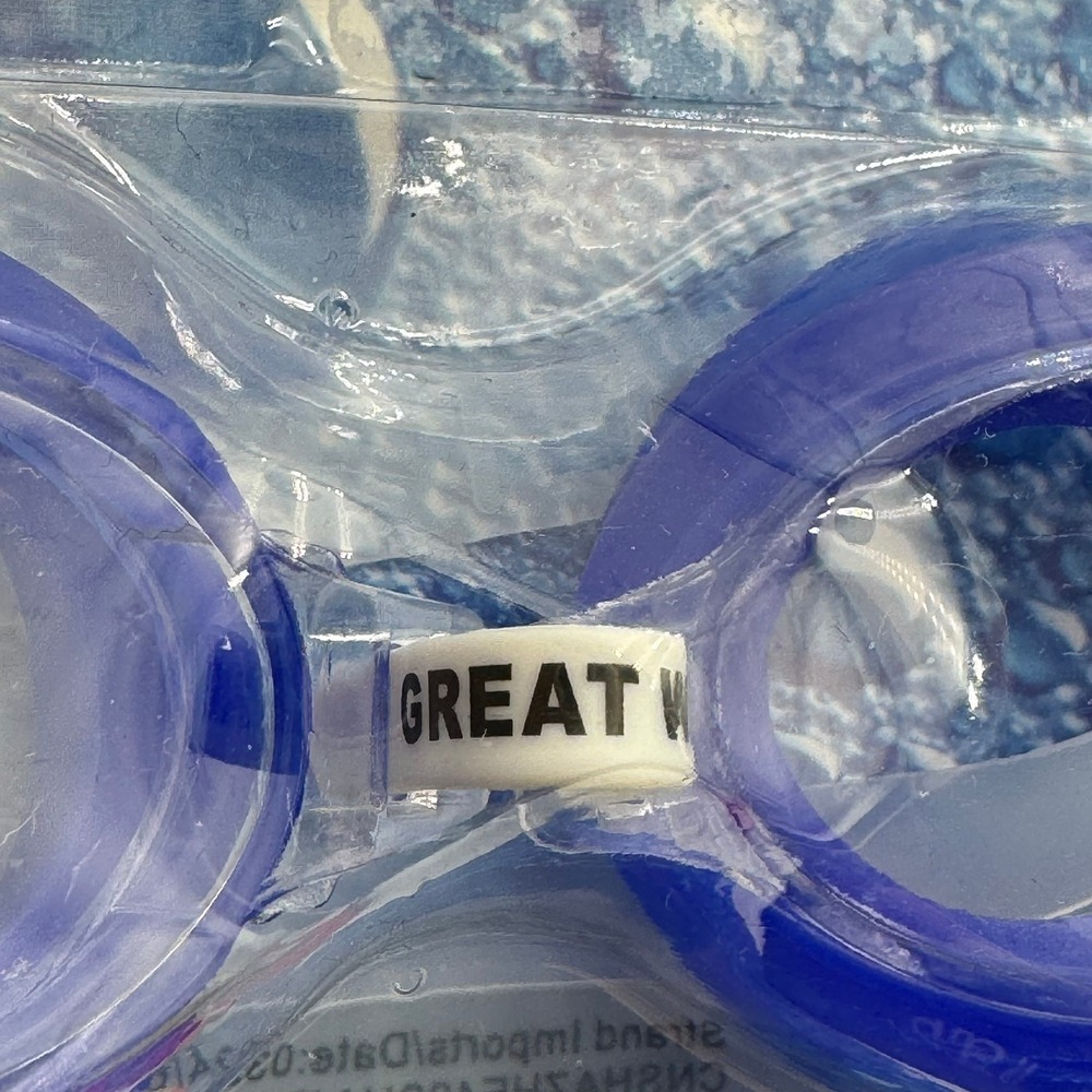 GREAT WOLF LODGE NEW Blue Adult Swim Goggles Water Park Souvenir Eye Protection - Picture 4 of 5